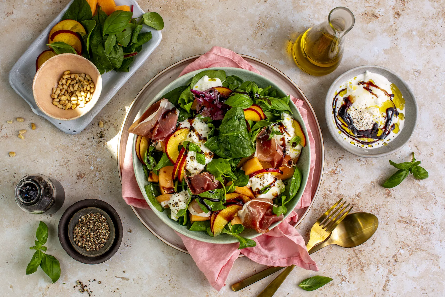Spoon Il Torrione Melon nektarin og burrata 3 web