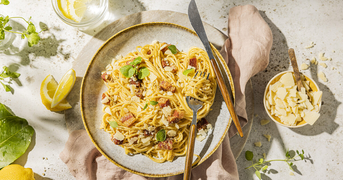 Klassisk pasta carbonara Skikkelig Digg Mat